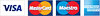 We accept Visa, Mastercard and American Express